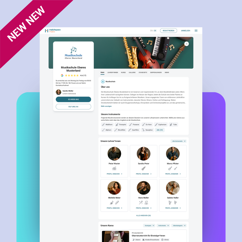 Music School Page