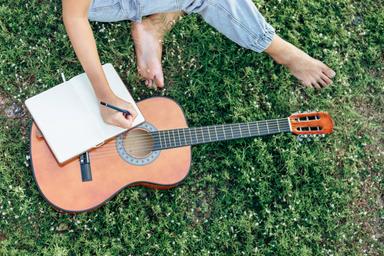 Guitar, Composition and Songwriting lessons any style, online. course image