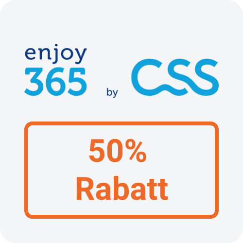 Logo der Firma Enjoy365 mit der Signatur 50% Rabatt